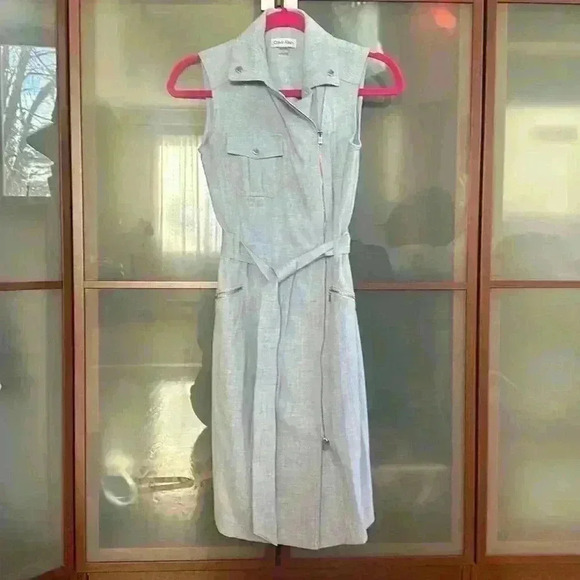 Calvin Klein size 2 light  blue dress - Picture 1 of 4